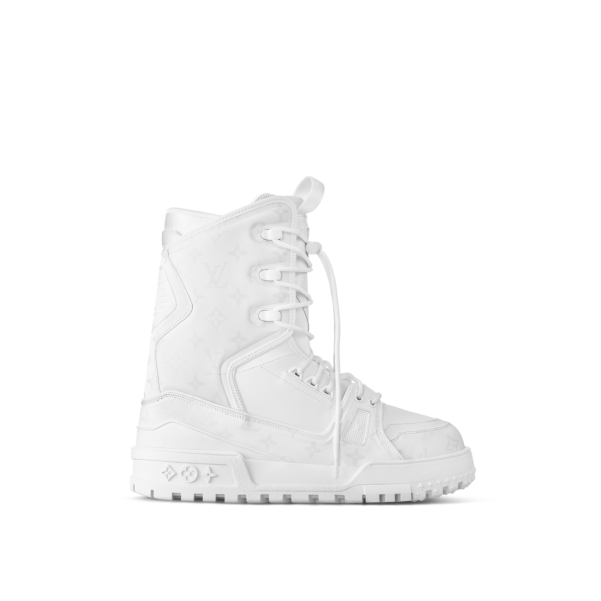 White shop trainer boots